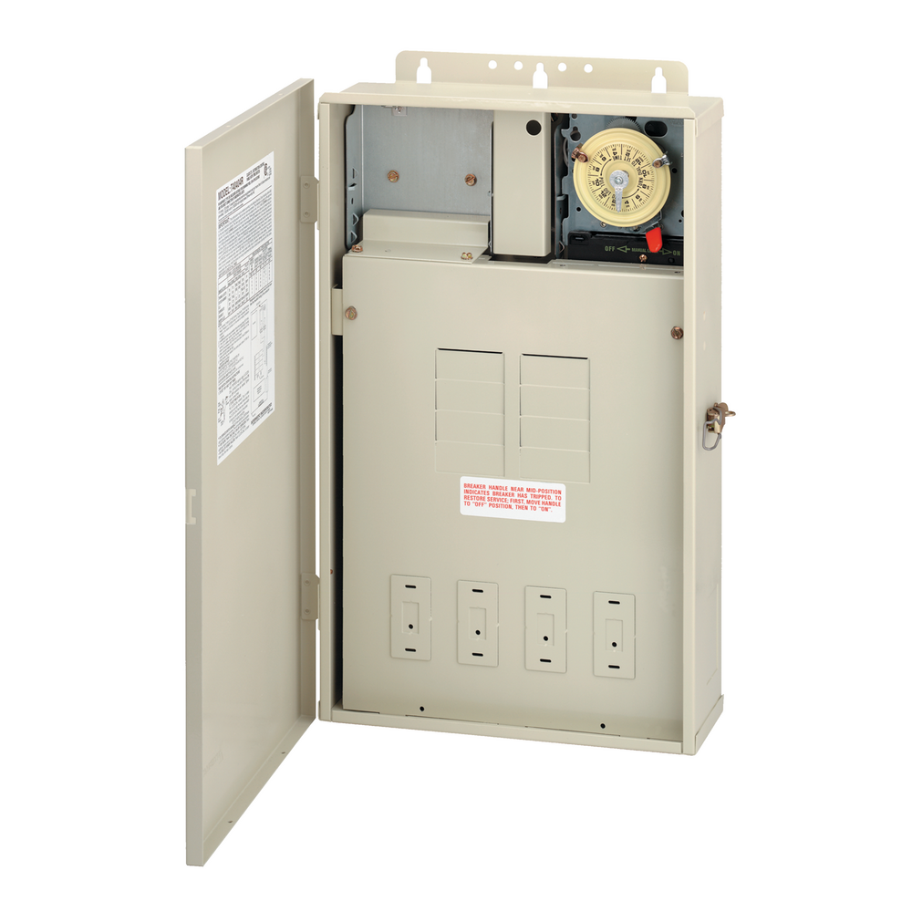 Intermatic Power Center W/Mech Timer Intermatic 125 Amp Panel 1-220V Mechanism T40004R