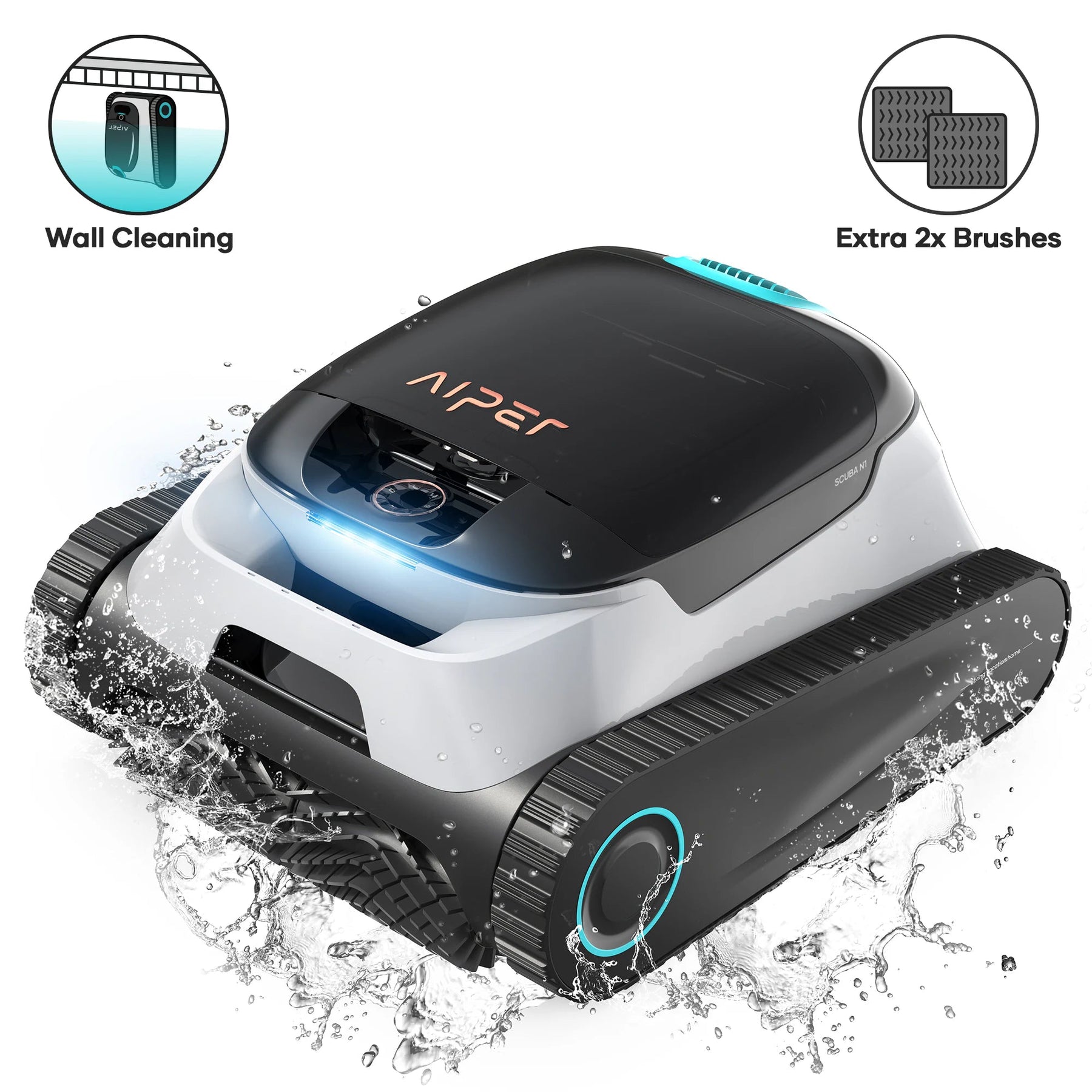 Aiper Scuba N1 Cordless Robotic Pool Cleaner 860010418369 - Robotic Cleaner - img - 1