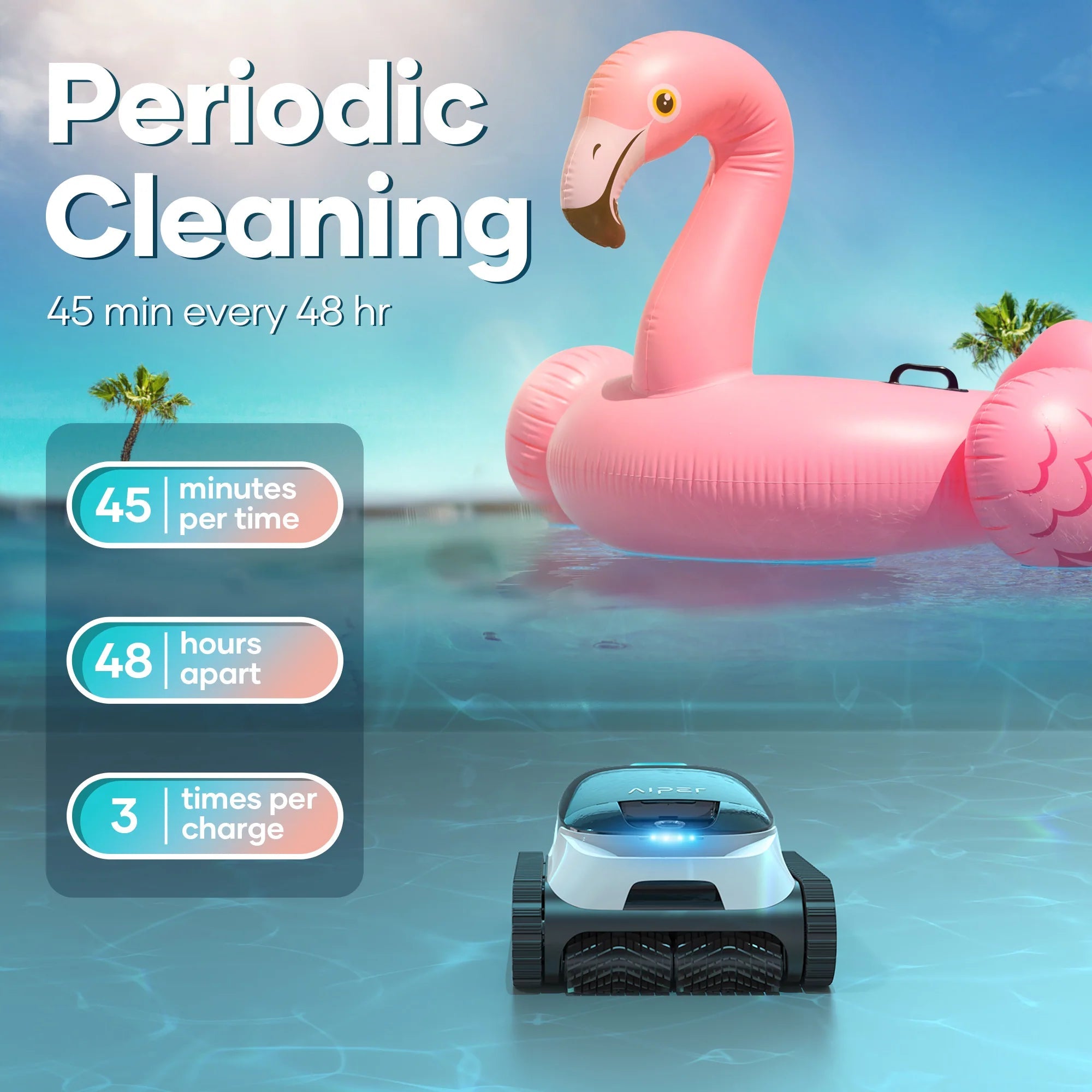 Aiper Scuba N1 Cordless Robotic Pool Cleaner 860010418369 - Robotic Cleaner - img - 3