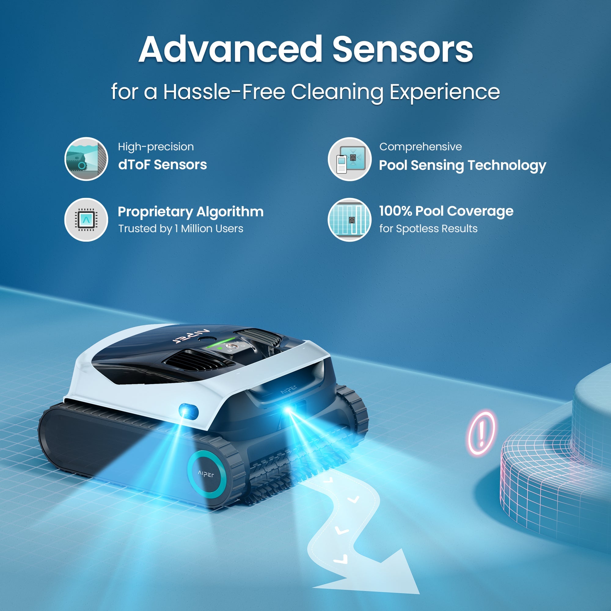 Aiper Scuba N1 Max Cordless Robotic Pool Cleaner 850075054046 - Robotic Cleaner - img - 2