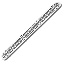 AquaStar 32" Channel Drain w/ Mud Frame, White | 32CDFLFR101 - Drains - img - 1