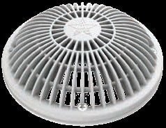 AquaStar 8" Round MoFlow Suction Outlet Cover and Mud Frame, White | 8MF101 - Drains - img - 1