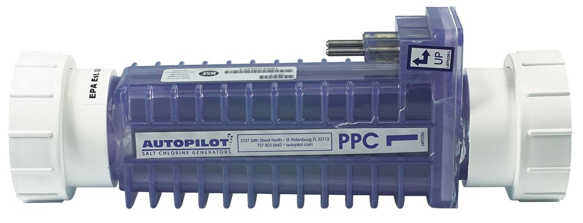 AutoPilot PPC1 Replacement Cell with Unions, 40,000 gallons, 4 lbs | PPC1 - Salt Chlorine Generation - img - 1