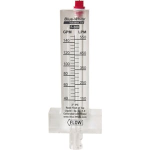 Blue White Flowmeter Plastic 2.5" PVC 2 - 1/2In 60 - 240Gpm | F - 30250P - Miscellaneous - img - 1