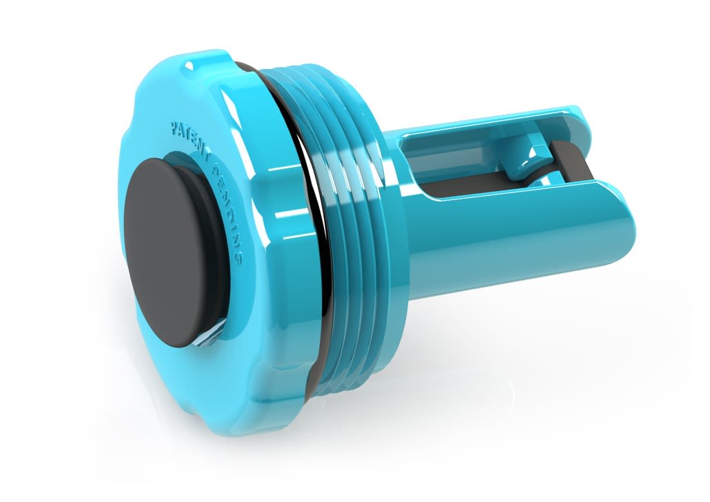 Bungee Blow Through Plastic Threaded Winter Plug for 1-1/2