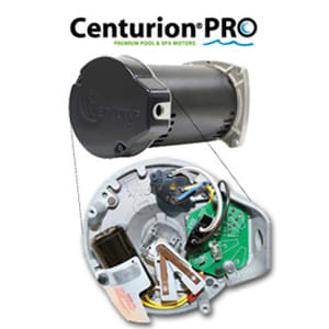Century Centurion Pro Pool Pump Motor, Square Flange, 1HP 115/230V 48Y | HSQ125 - Pool Pump Motors - img - 1
