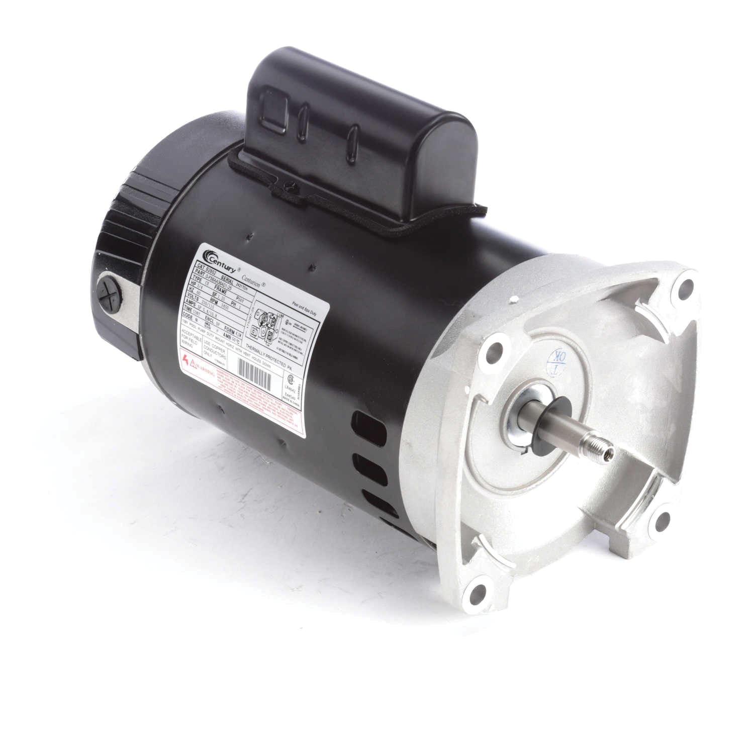 Century Pool Pump Motor 3/4HP 1 - Speed 1 Phase 60Hz 230/115V 56Y Frame | B2852 - Pool Pump Motors - img - 1