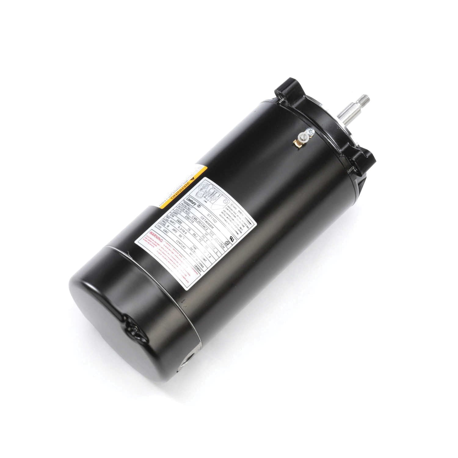 Century Pool Pump Motor Threaded Shaft 1HP 1 - Speed 115/230V 56J Frame | ST1102 - Pool Pump Motors - img - 1
