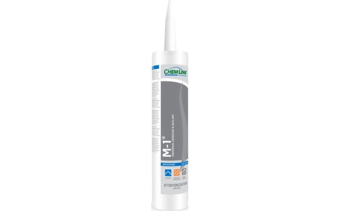 Chem Link 10.1 oz / 300 mL White M-1 Universal Adhesive and Sealant Cartridge F1270WH - img-1