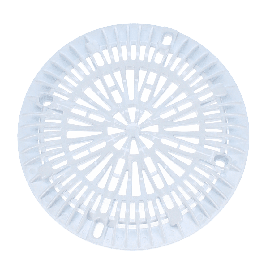 CMP 8" Galaxy Cover & Screw Kit, Round, White | 25507 - 100 - 000 - Drains - img - 1