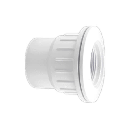 CMP Fiberglass Wall Fitting, 1 - 1/2" Socket x 2" Spigot, 1 - 1/2" FIP, Gray | 25523 - 501 - 000 - Miscellaneous - img - 1