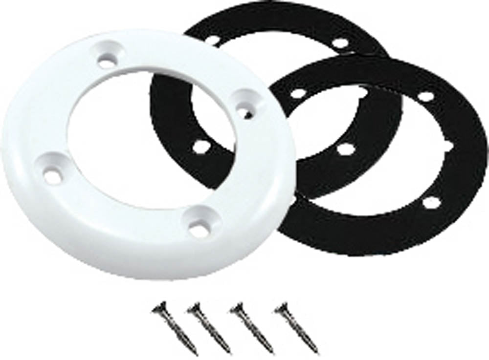 CMP Vinyl Pool Return Faceplate 2 Gasket; 4 Screws; White Vinyl | 25545-100-000 - Miscellaneous - img-1