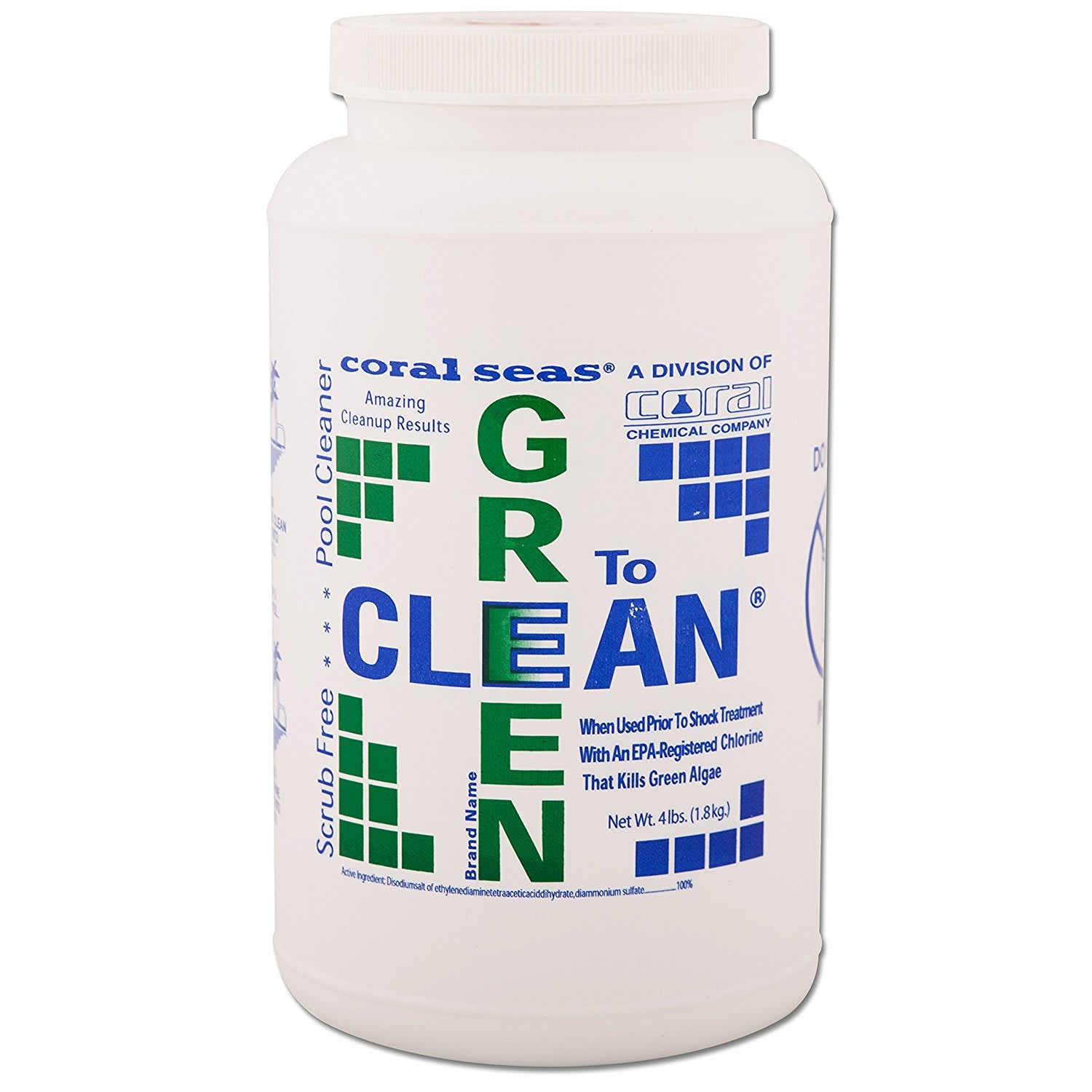 Coral Seas Green Aid Algaecide, 4 lb Bottle | 17644COR - Chems - img - 1