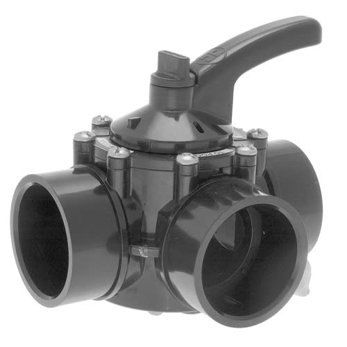 Hayward 3 - Way PVC Diverter Valve | PSV3S2DGR - Plumbing Valves - img - 1