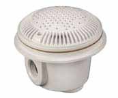 Hayward 8" Round Main Drain Dual Outlet Suction, 2" FIP x 2" FIP, White, Concrete| WG1054AVPAK2 - Drains - img - 1