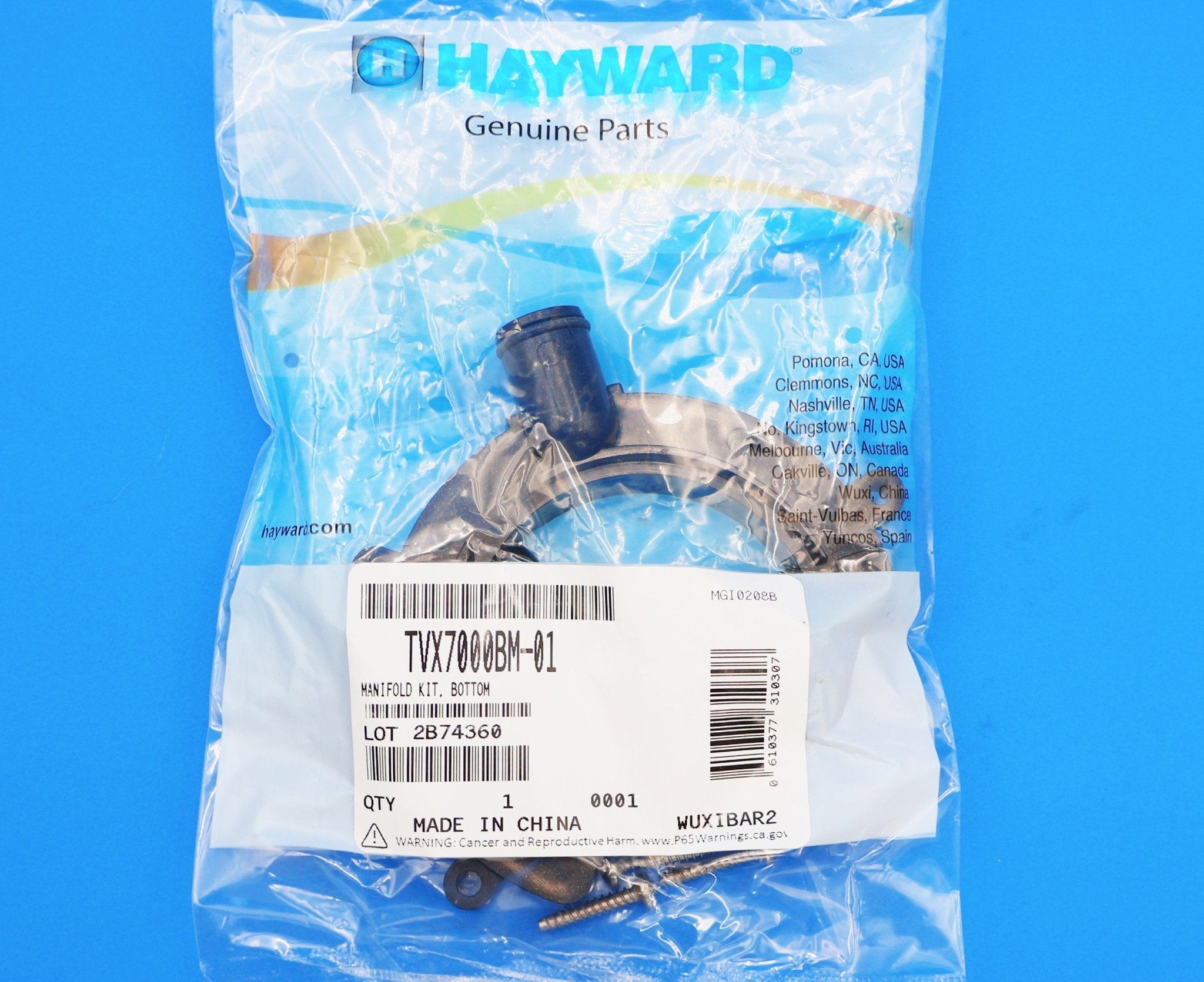 Hayward Bottom Manifold Kit for TriVac 700 & 500 TVX7000BM - 01 - Cleaner Parts - img - 6