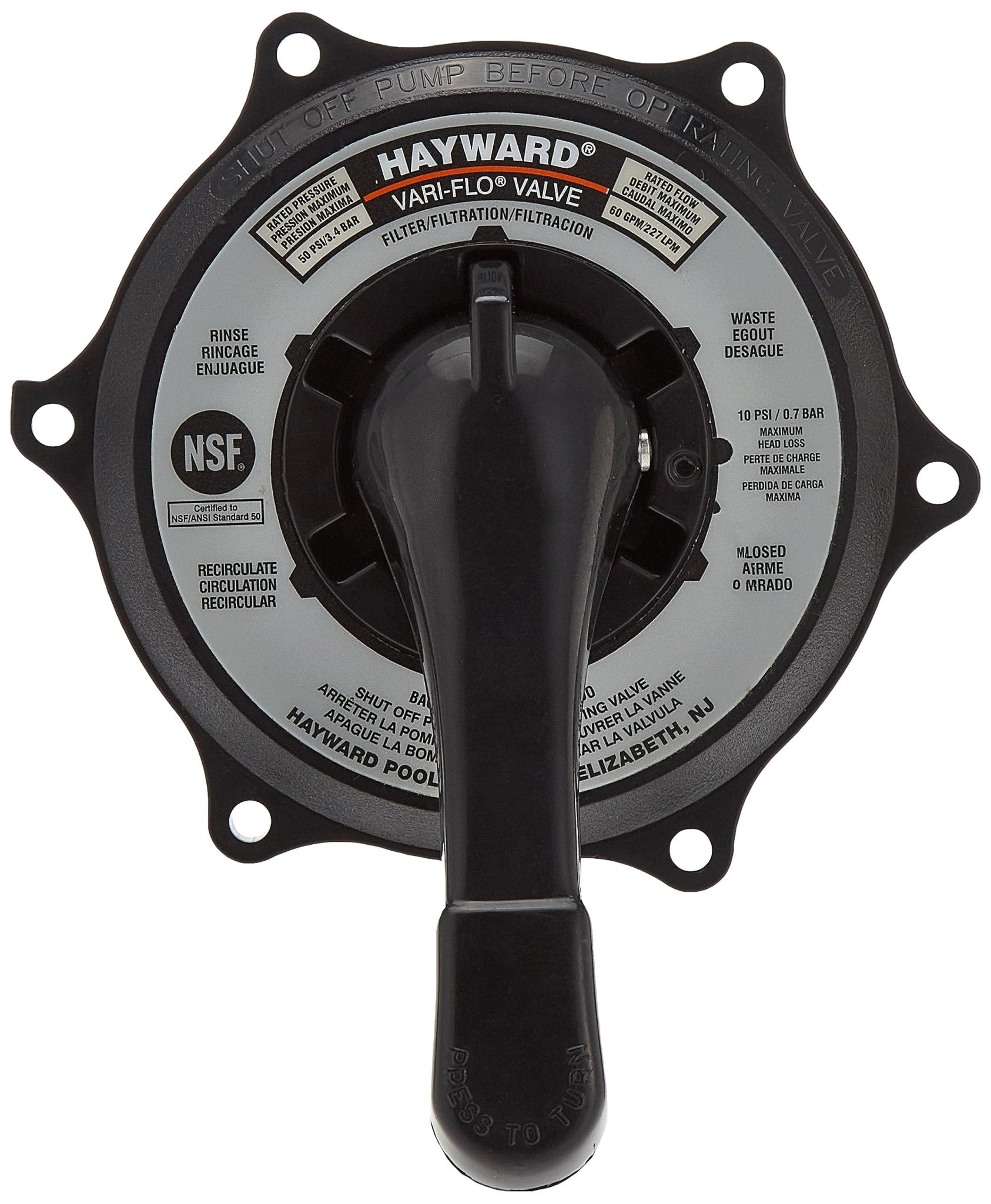 Hayward Key Cover & Handle Assembly | SPX0710XBA17 - Pool Filter Parts - img-1