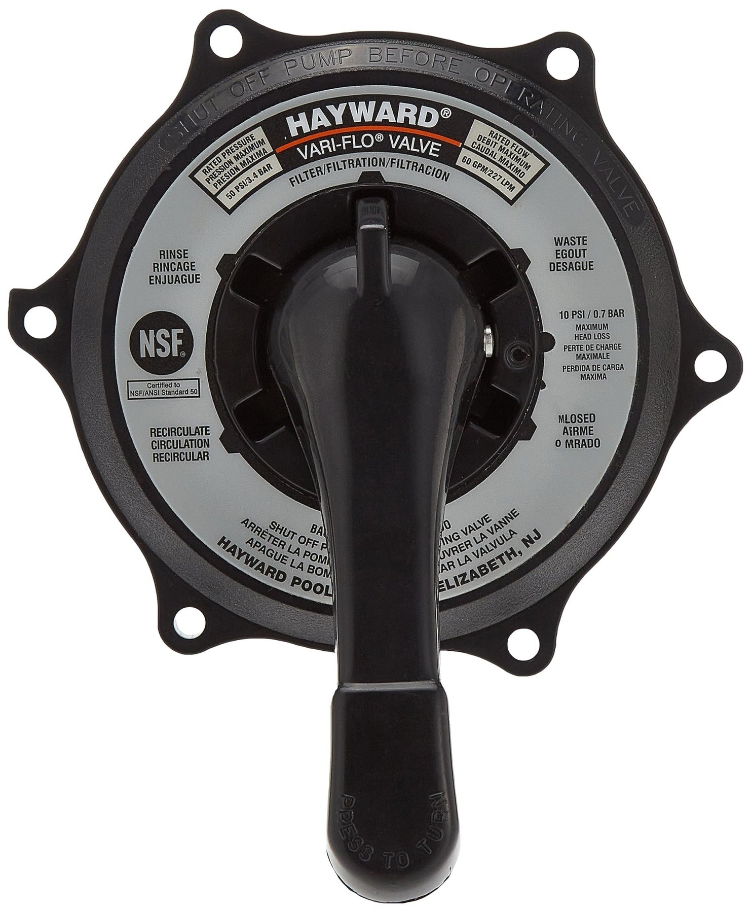 Hayward Key Cover & Handle Assembly | SPX0710XBA17 - Pool Filter Parts - img-1