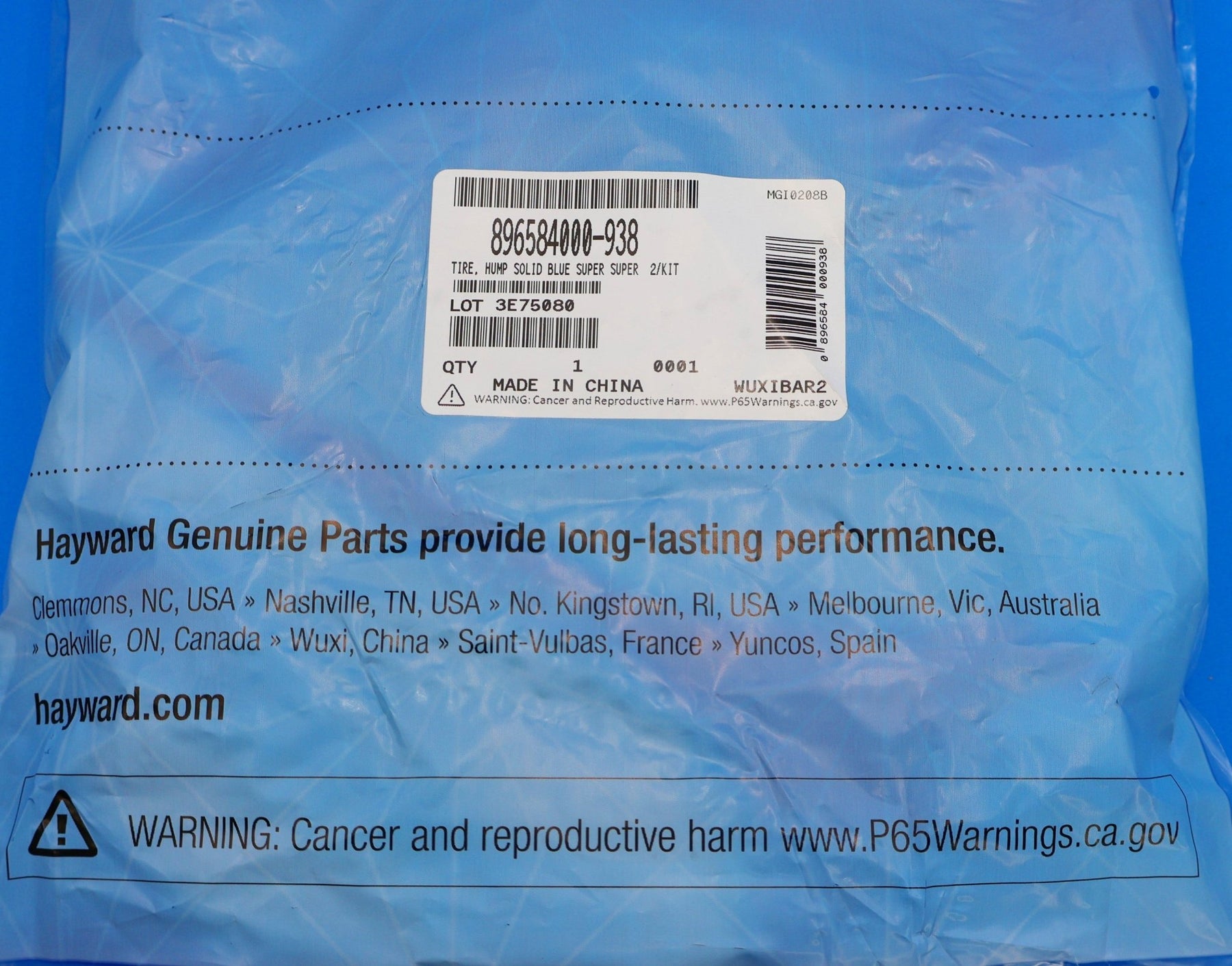 Hayward Poolvergnuegen Aquanaut Lt. Blue Standard Tires with Super Hump - 2 Pack 896584000 - 938 - Cleaner Parts - img - 5