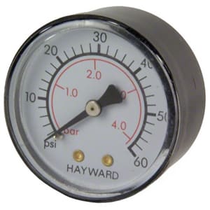 Hayward Pressure Gauge, 1/4" Back Mount | ECX27091 - Pool Filter Parts - img - 1
