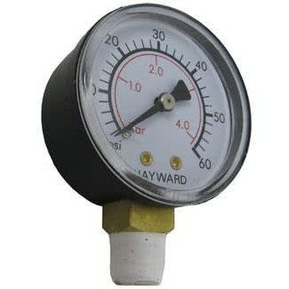Hayward Pressure Gauge, 1/4" Bottom Mount | ECX270861 - Hayward - img - 1