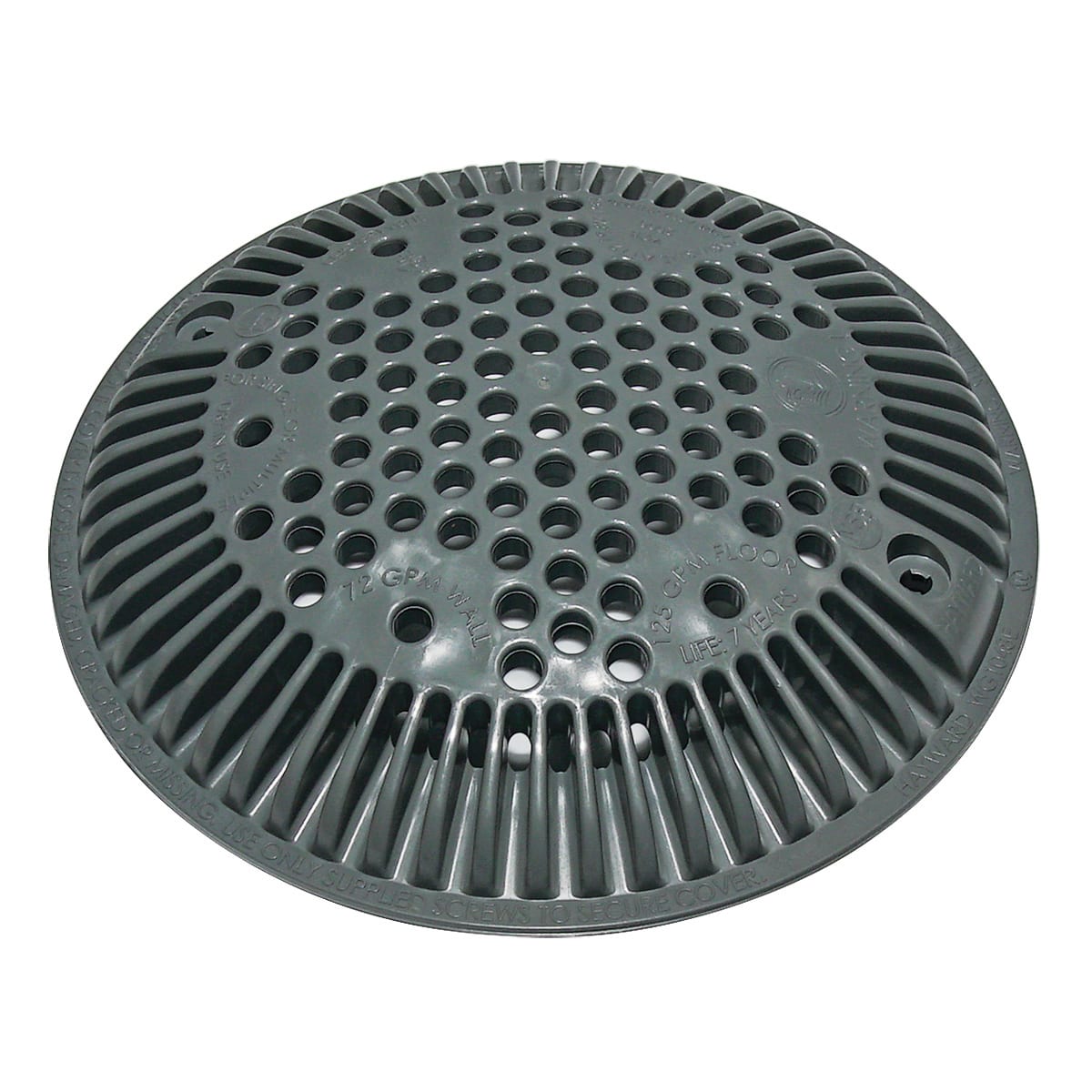 Hayward Suction Outlet Cover, Dark Gray | WGX1048EDGR - Drains - img - 1