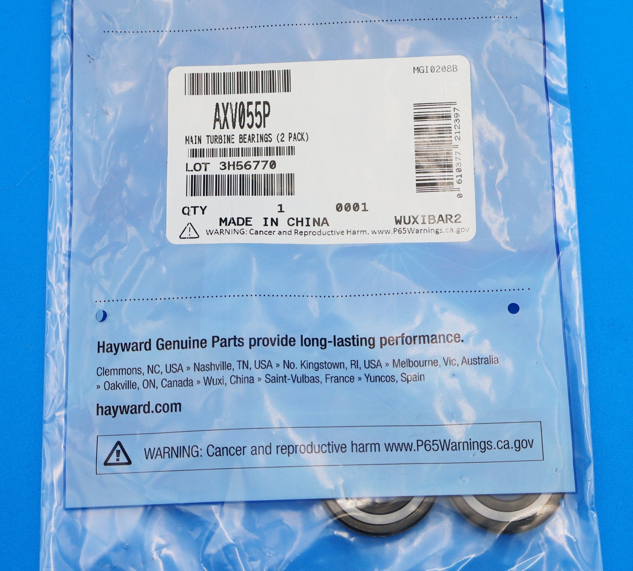 Hayward Turbine Bearings 2 - Pack - AquaBug, Penguin, Wanda the Whale, DiverDave, PoolVac Series, Navigator Pro, and Hayward Blu AXV055P - img - 5