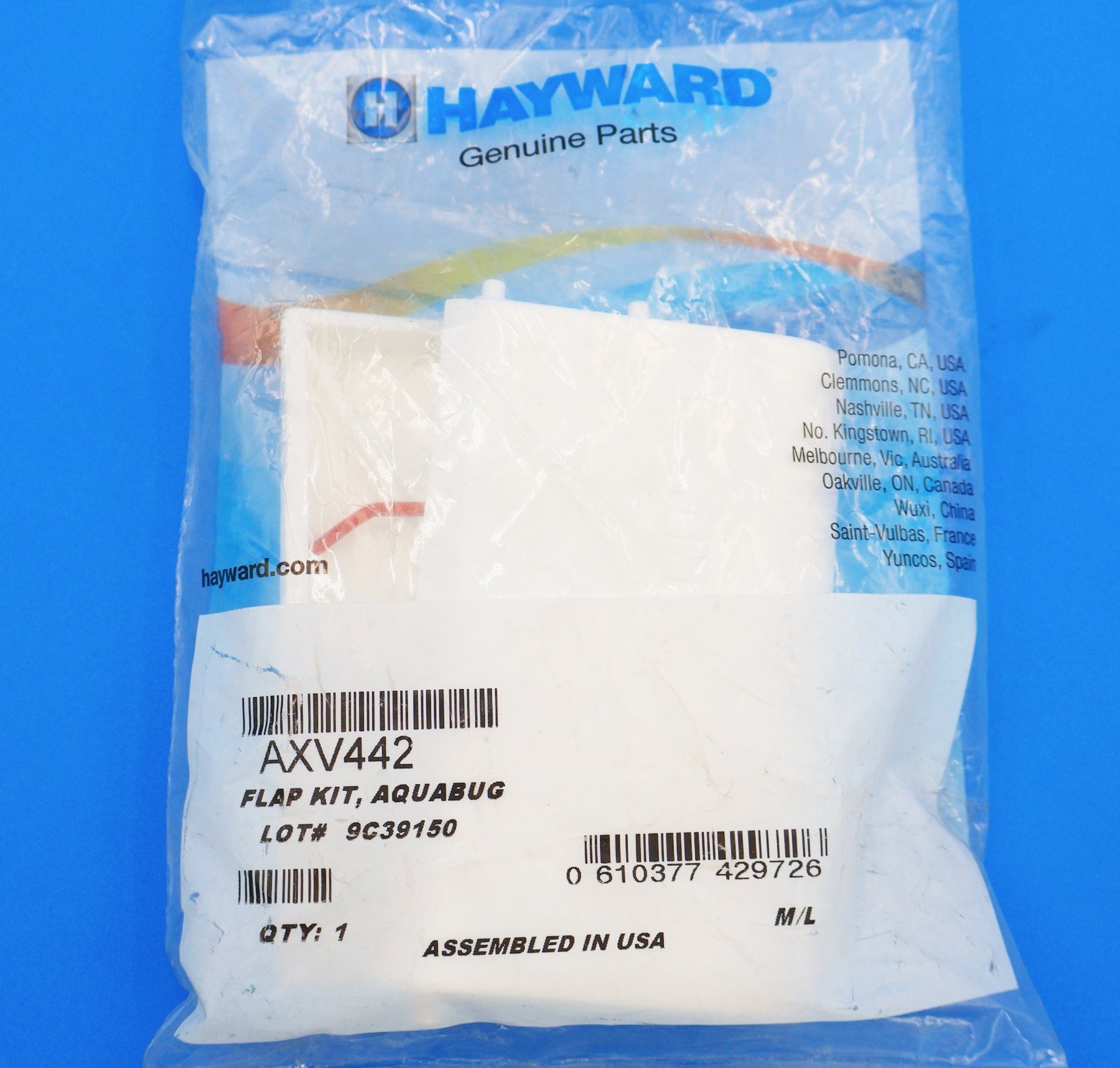 Hayward White Flap Kit for AquaBug, Penguin, Wanda the Whale, Diver Dave - Includes 2 Flaps (Front & Rear) AXV442 - Cleaner Parts - img - 5