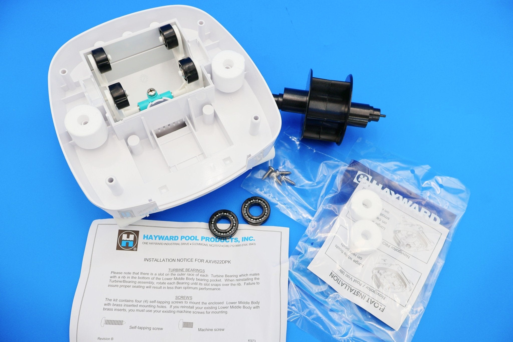 Hayward White Universal Propulsion/Conversion Kit for PoolVac Ultra and Navigator - Suitable for Concrete Pools AXV622DPK - Cleaner Parts - img - 2