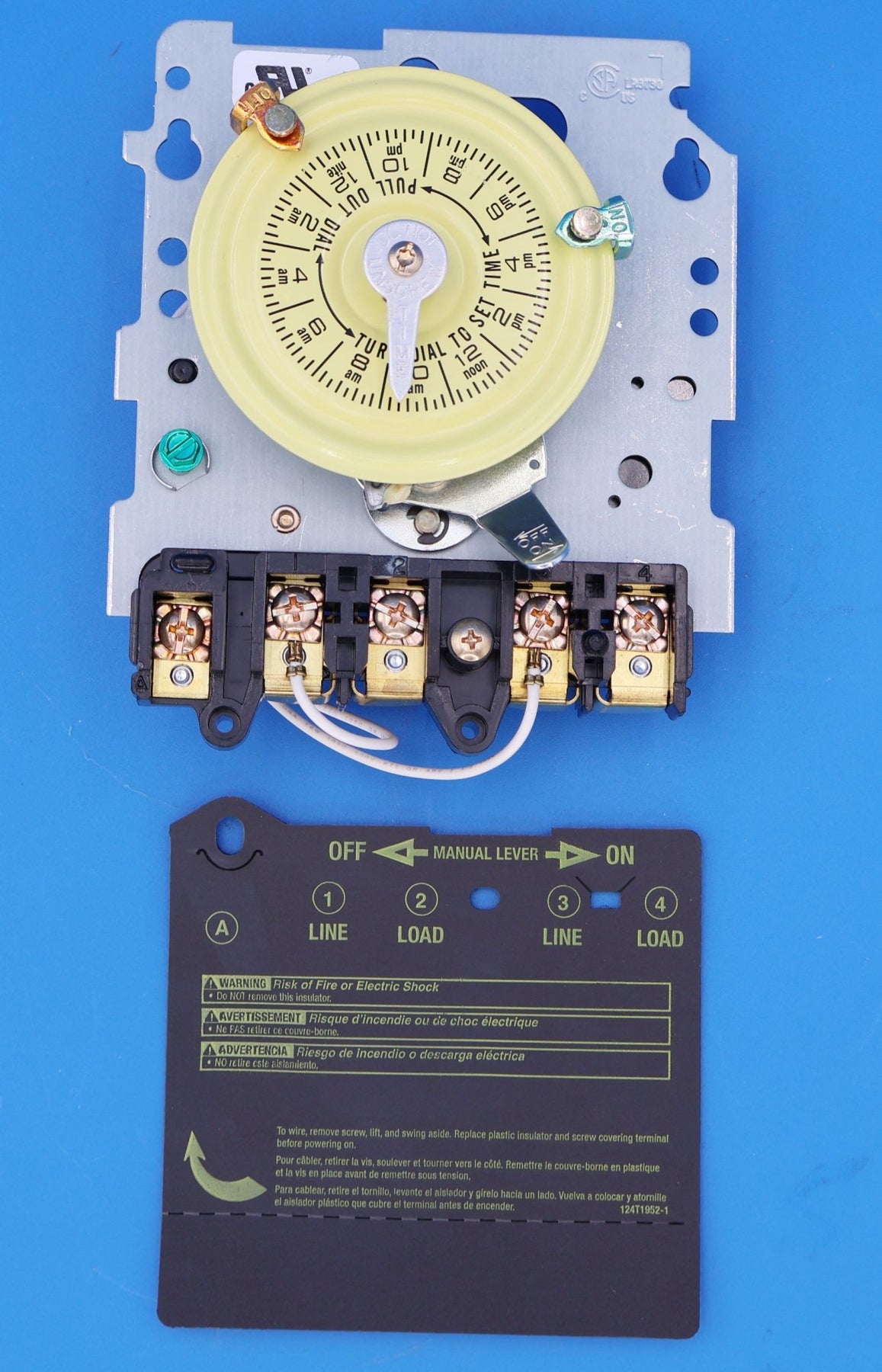 Intermatic 208 - 277VAC 40A 24 Hr Mechanical Timer Switch | T104M - Pool Automation - img - 3