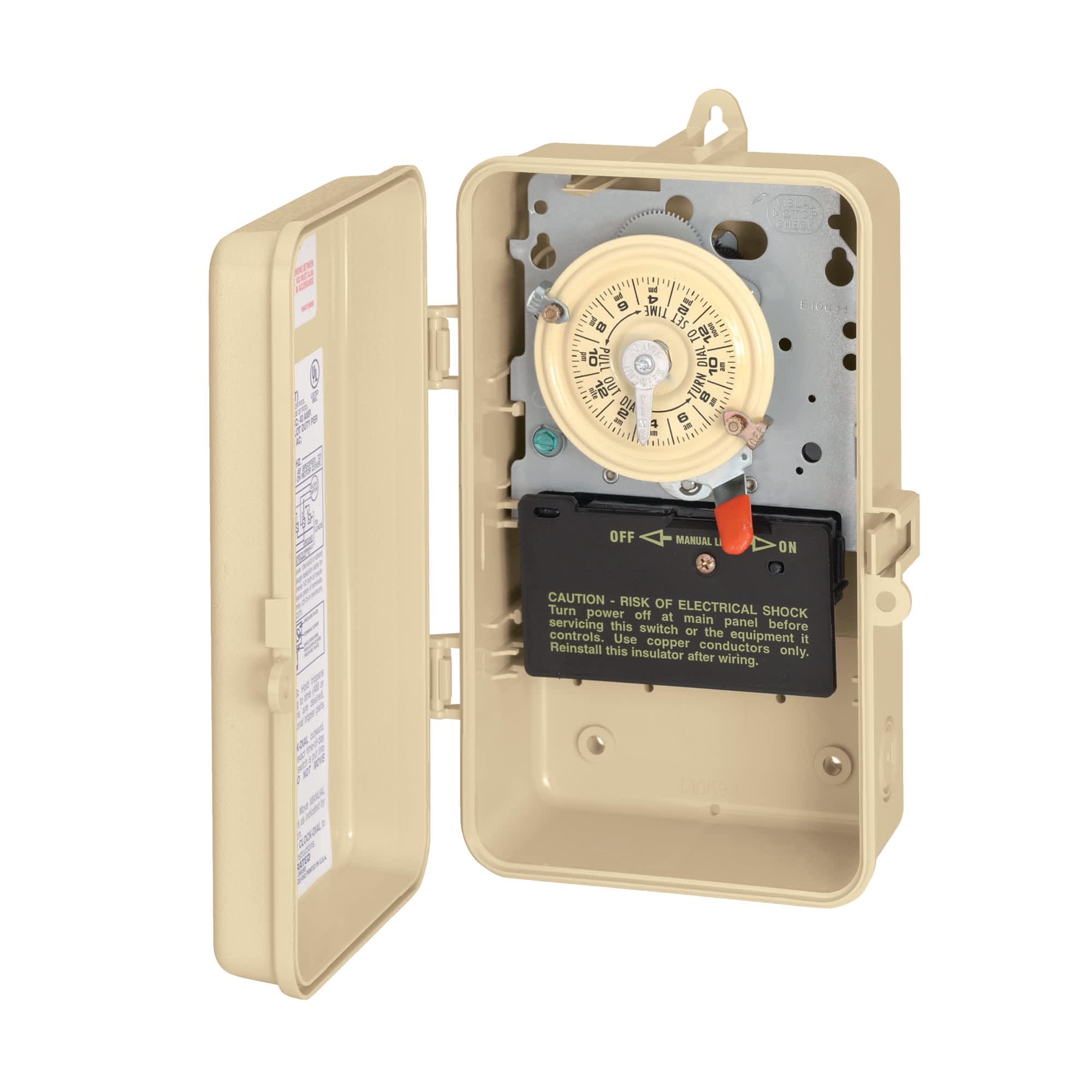 Intermatic 24 - Hour 120V Mechanical Time Switch, Spst | T101P3 - Pool Automation - img - 1
