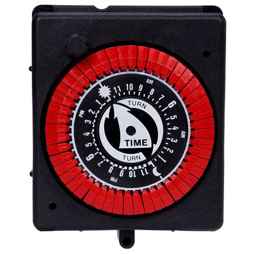 Intermatic PB 24-Hour Mechanical Panel Mount Timer, 208–277V PB914N66 - Pool Automation - img-1