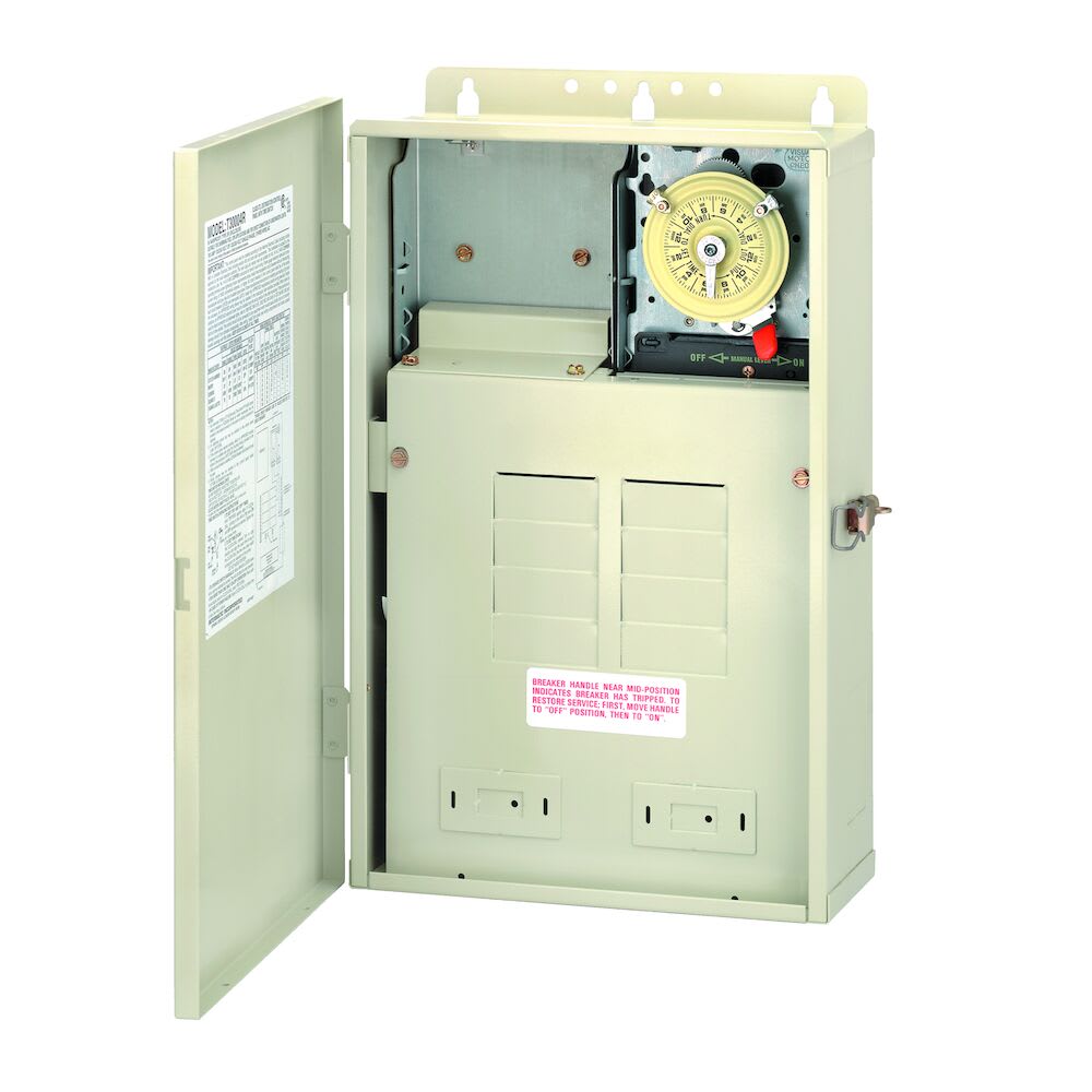 Intermatic T104M In Outdoor Enclosure 100 Amp Panel 1 - 220V Mechanism | T30004R - Pool Automation - img - 1
