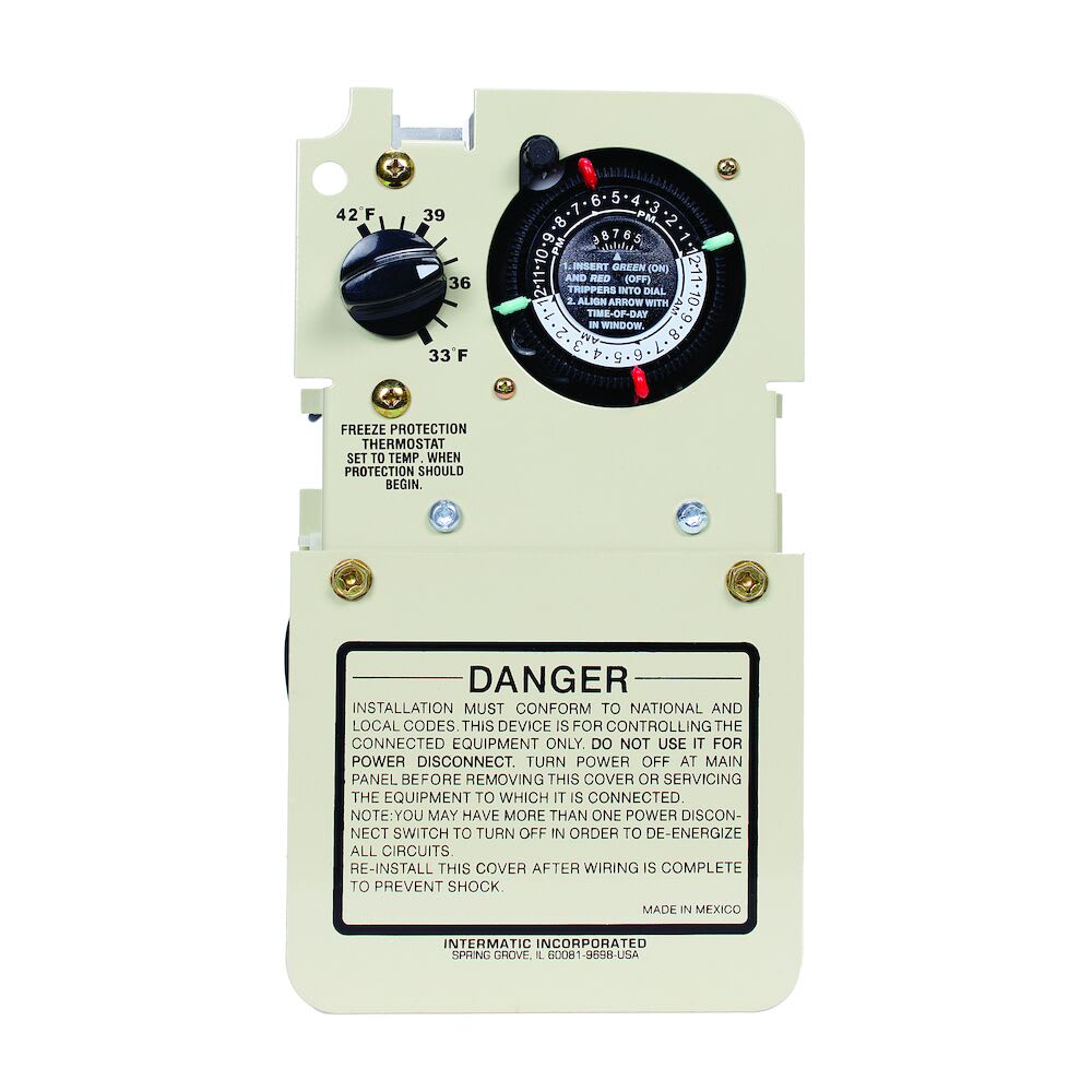 Intermatic Timer W/T - Stat, 120/240V 24 - Hr Clock W/Freeze Digital Mech Only | PF1103MT - Pool Automation - img - 1