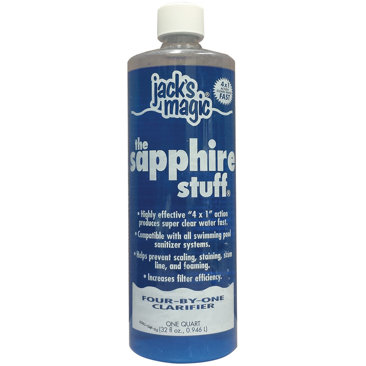 Jacks Magic Sapphire Stuff, 32 oz Bottle, 12/Case | JMSAPPHIRE032 - JacksMagic - img - 1