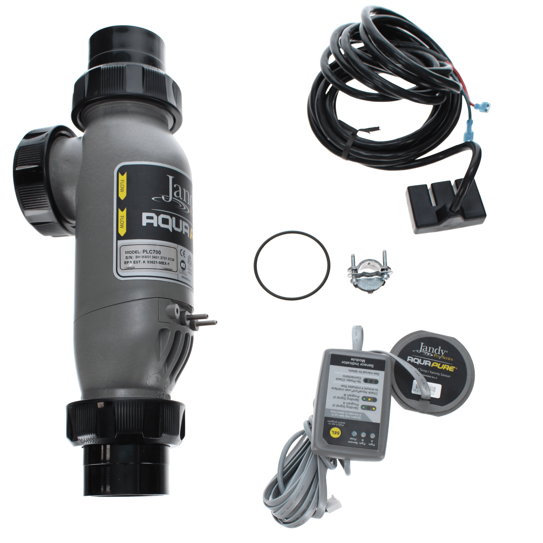 Jandy AquaPure Salt Chlorinator PureLink Cell Kit, 7 Blade, 12,000 gallons, 120/240 VAC | PLC700 - Salt Chlorine Generation - img - 1