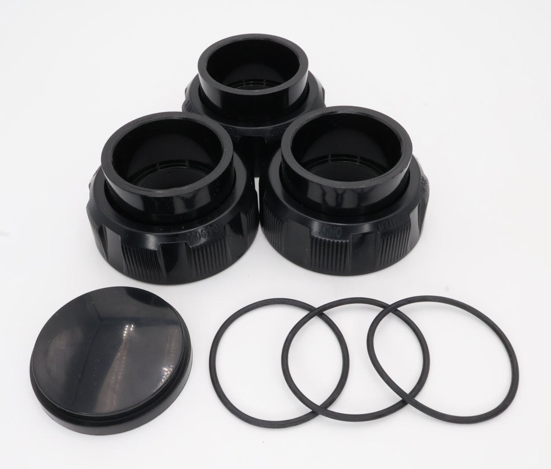 Jandy CV, CL, DEV, CS, CJ Filter Union and Drain Plug Set 2" x 2.5" R0