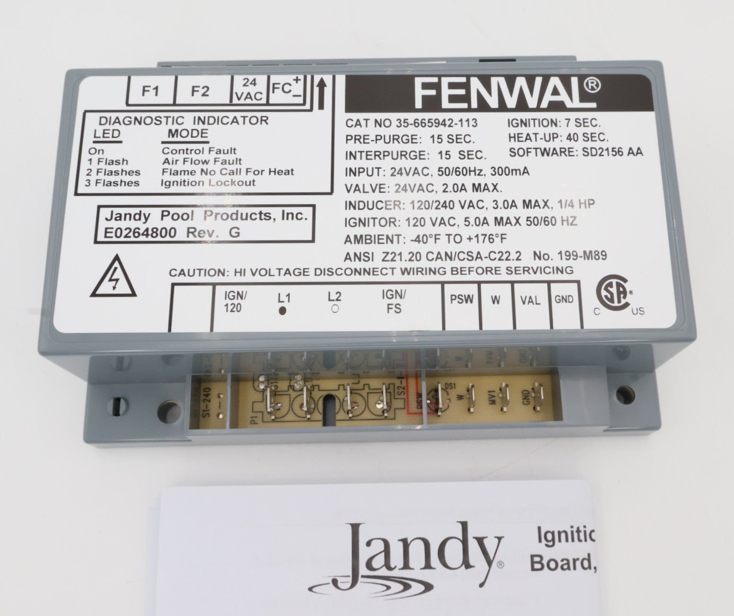 Jandy JXi and LXi Ignition Control Module R0456900 - Pool Heater Parts - img - 3