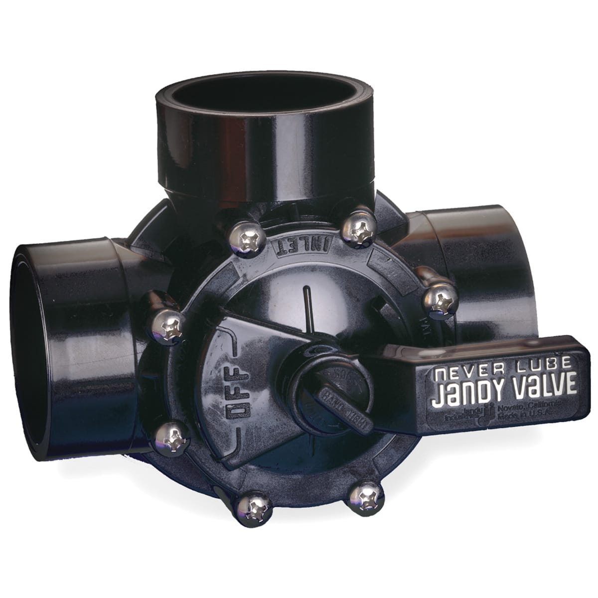 Jandy Pro Series Neverlube 1.5 To 2" CPVC 3 - Port Diverter | 4715 - Plumbing Valves - img - 1