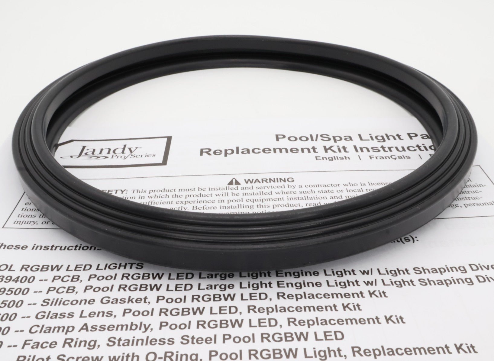 Jandy Silicone Gasket for Large CPHVLED & CPLVLED Series Lights R0790500 - Pool Lights - img - 2