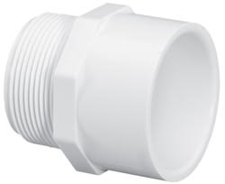 Lasco Adapter, 3/4" MPT x Slip White PVC Schedule 40 | 436 - 007 - Plumbing - img - 1