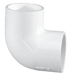 Lasco Elbow, 1/2" Slip White PVC Schedule 40 90 Degree | 406 - 005 - Plumbing - img - 1