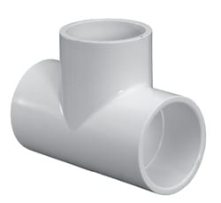 Lasco Tee, 2 - 1/2" Slip White PVC Schedule 40 | 401 - 025 - Plumbing - img - 1