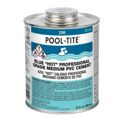 Oatey 32 fl oz Blue Pool-Tite 2300 Series PVC Cement 2336S - Plumbing - img-1