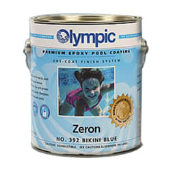 Olympic 395 Zeron One Coat Epoxy Pool Coating, Blue Mist, 1 Gallon | 395G - Pool Paint - img - 1