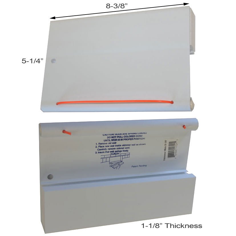 OREQ 8 - 3/8" Quick Pull Skimmer Weirs, Spring - Loaded Placement Rod | SW913 - Skimmer Parts - img - 1