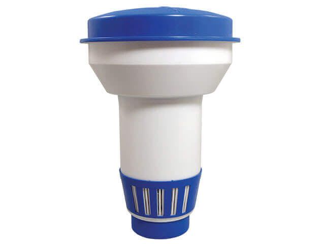Oreq Pool Size Floating Feeder, Blue/White 4 Capacity | CL290ABW - Chlorine Floater - img - 1