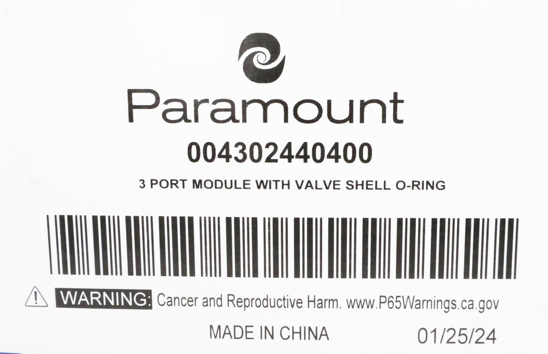 Paramount 3 Port Module with Valve Shell O-Ring 004-302-4404-00