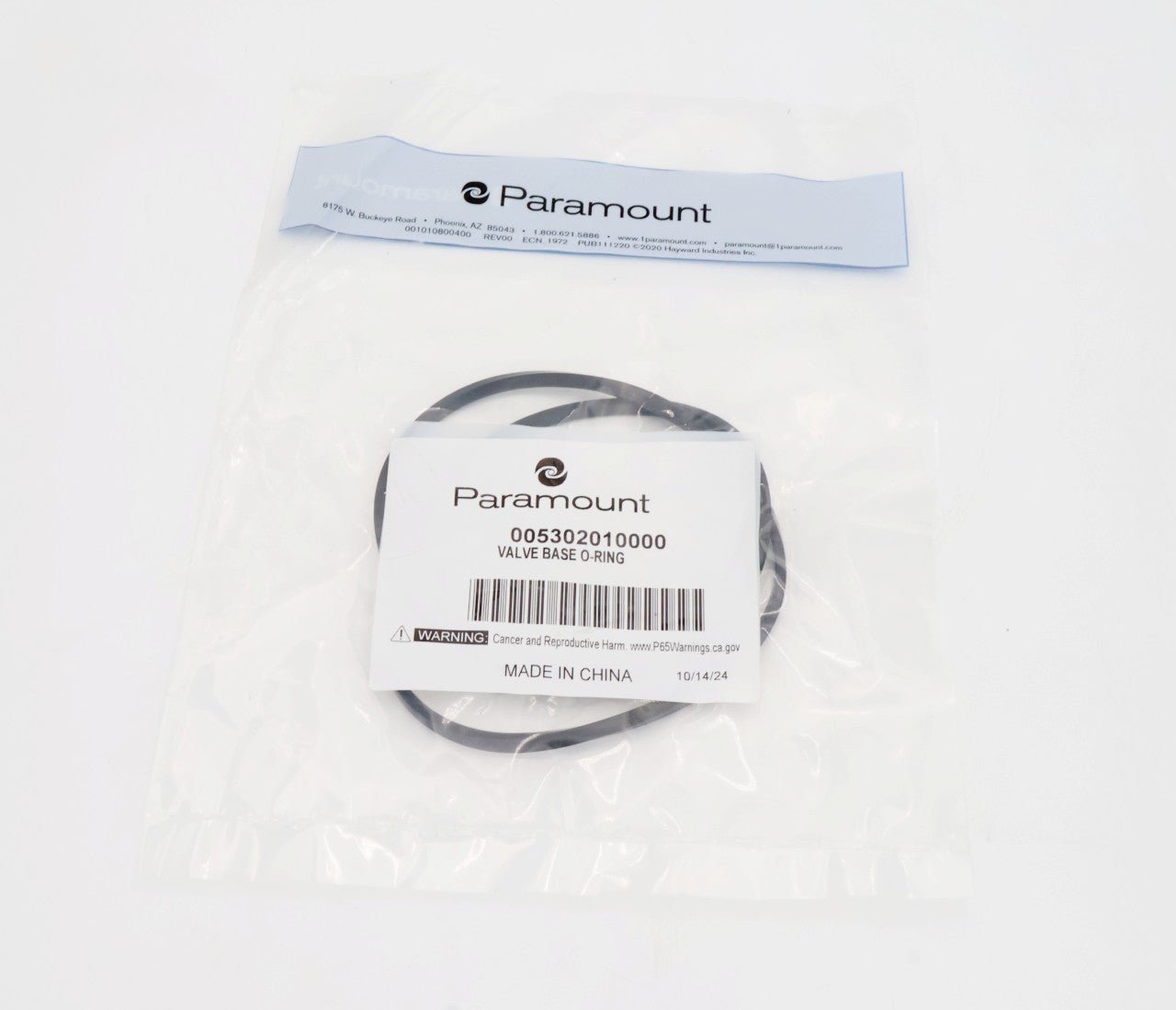 Paramount Water Valve Base O - Ring 005 - 302 - 0100 - 00 - In Floor Cleaning System Valve Parts - img - 3