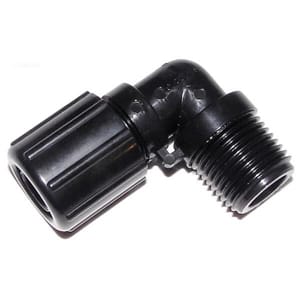 Pentair 1/2" x 90 Deg NPT Tube Fitting w/ Nut | R172272 - Chlorinator Parts - img - 1